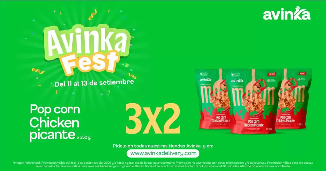 Catálogo Avinka | Grandes descuentos en productos seleccionados | 2026-09-11T00:00:00.000Z - 2026-09-13T00:00:00.000Z