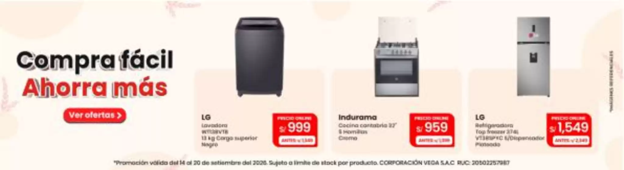 Catálogo Vega | Nuestras mejores gangas | 2026-09-14T00:00:00.000Z - 2026-09-20T00:00:00.000Z