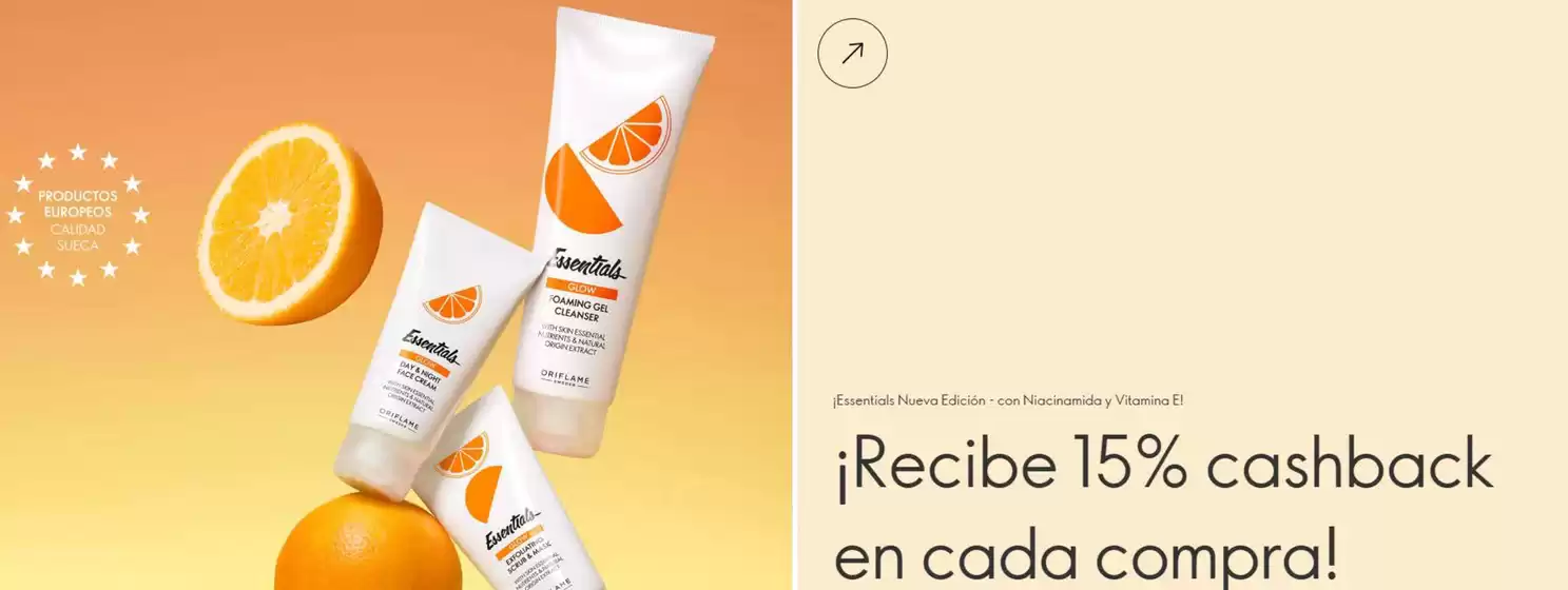 Catálogo Oriflame | Recibe 15%cashback en cada compra! | 2026-09-14T00:00:00.000Z - 2026-10-10T00:00:00.000Z