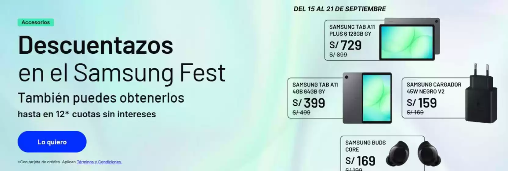 Catálogo Entel | Descunetazos en el samsung fest | 2026-09-15T00:00:00.000Z - 2026-09-21T00:00:00.000Z