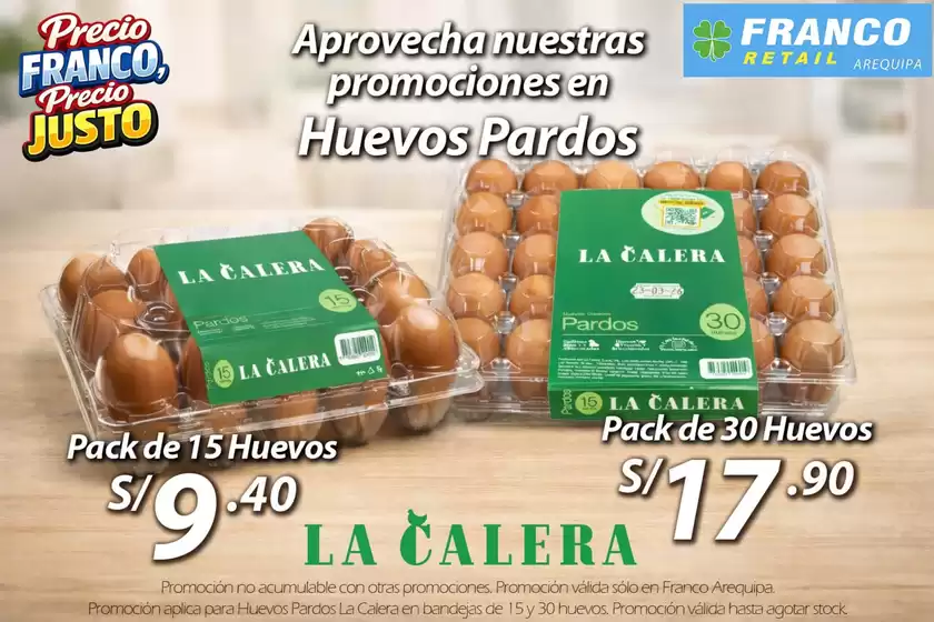 Catálogo Franco Supermercado | Huevos Pardos | 2026-09-15T00:00:00.000Z - 2026-10-10T00:00:00.000Z