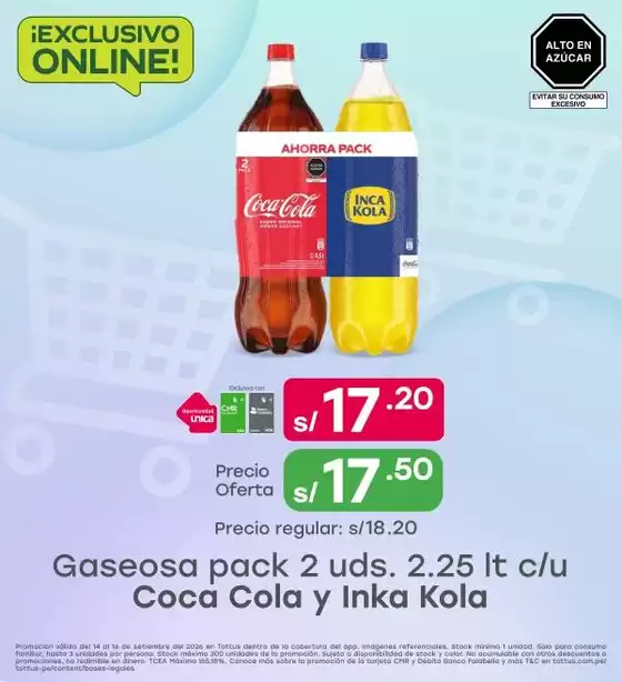 Catálogo Tottus en La Joya | Nuestras mejores gangas | 2026-09-14T00:00:00.000Z - 2026-09-16T00:00:00.000Z