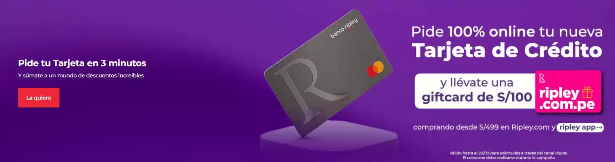 Catálogo Banco Ripley | Tarjeta de credito | 2026-09-16T00:00:00.000Z - 2026-09-20T00:00:00.000Z