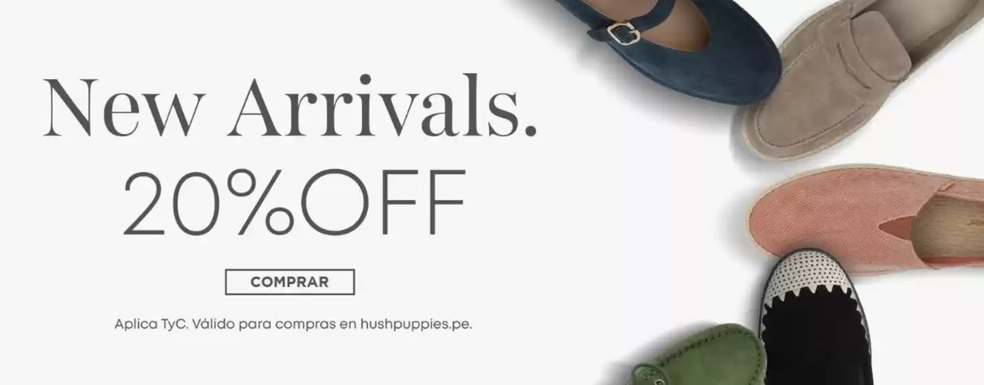 Catálogo Hush Puppies | New Arrivals | 2026-09-16T00:00:00.000Z - 2026-10-16T00:00:00.000Z