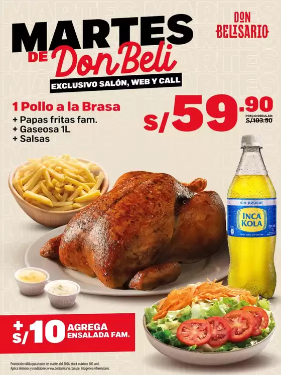 Catálogo Don Belisario | Martes de Don Beli  | 2026-09-18T00:00:00.000Z - 2026-09-29T00:00:00.000Z