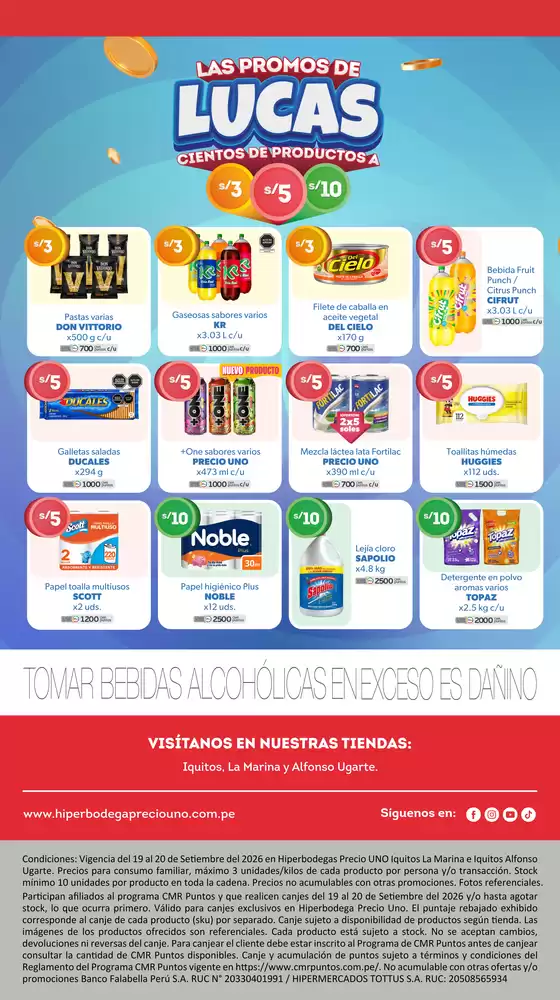 Catálogo Hiperbodega Precio Uno | Catálogo Hiperbodega Precio Uno | 2026-09-19T00:00:00.000Z - 2026-09-20T00:00:00.000Z