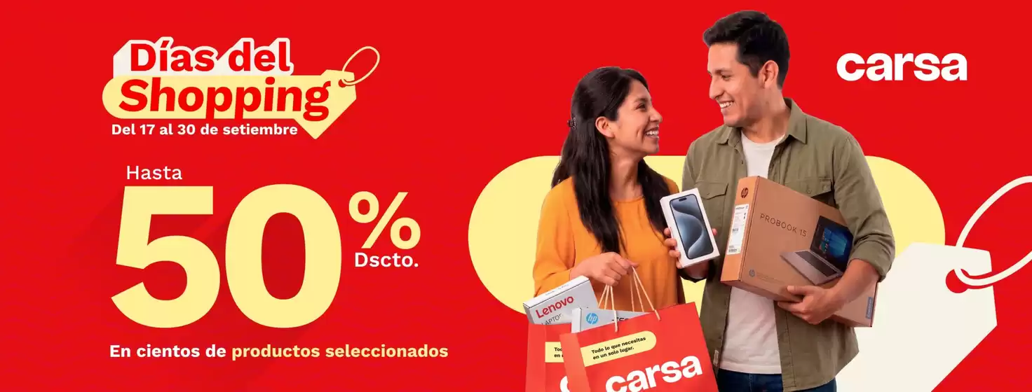 Catálogo Carsa | Dias del shopping | 2026-09-21T00:00:00.000Z - 2026-09-30T00:00:00.000Z