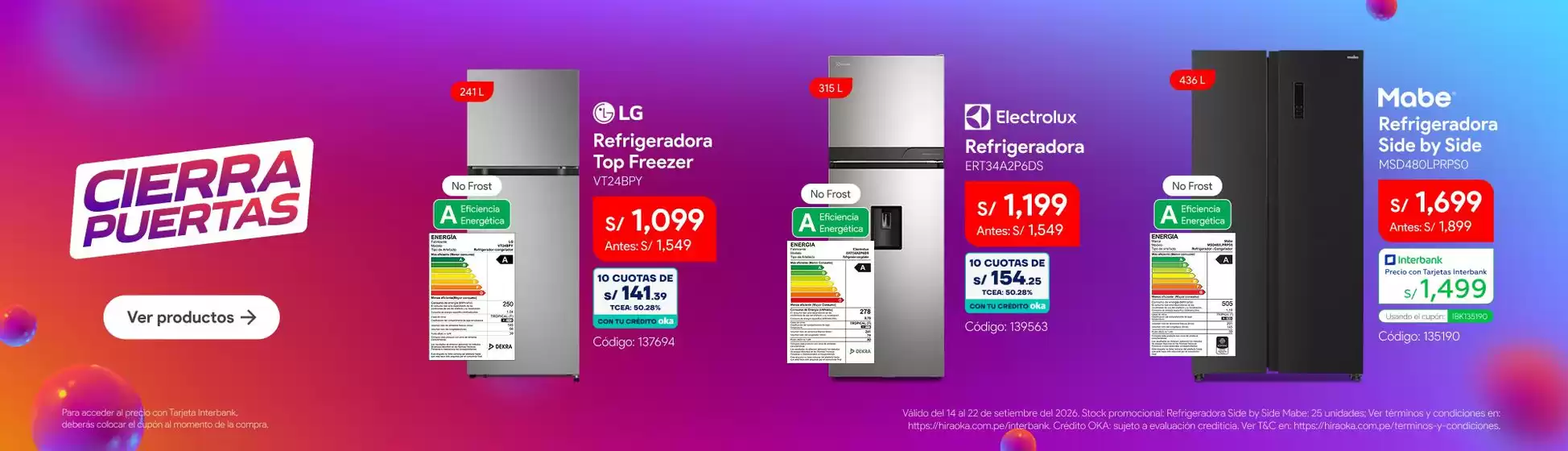 Catálogo Hiraoka en Huánuco | Gangas exclusivas | 2026-09-14T00:00:00.000Z - 2026-09-22T00:00:00.000Z