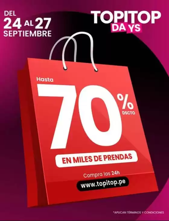 Catálogo TopItop | Topitop days | 2026-09-22T00:00:00.000Z - 2026-09-27T00:00:00.000Z