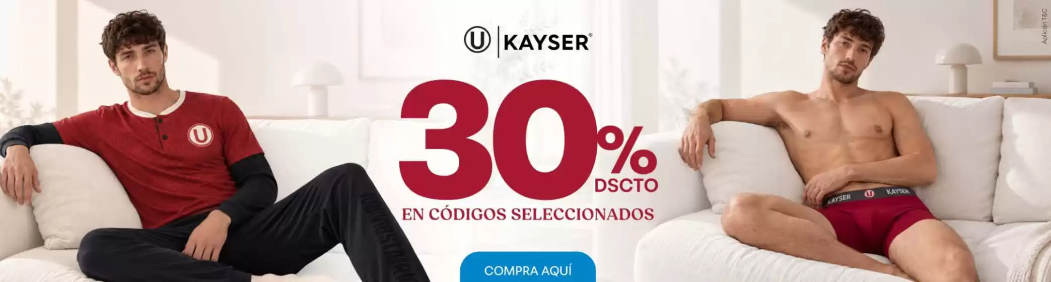 Catálogo Kayser | 30%dscto | 2026-09-22T00:00:00.000Z - 2026-10-17T00:00:00.000Z