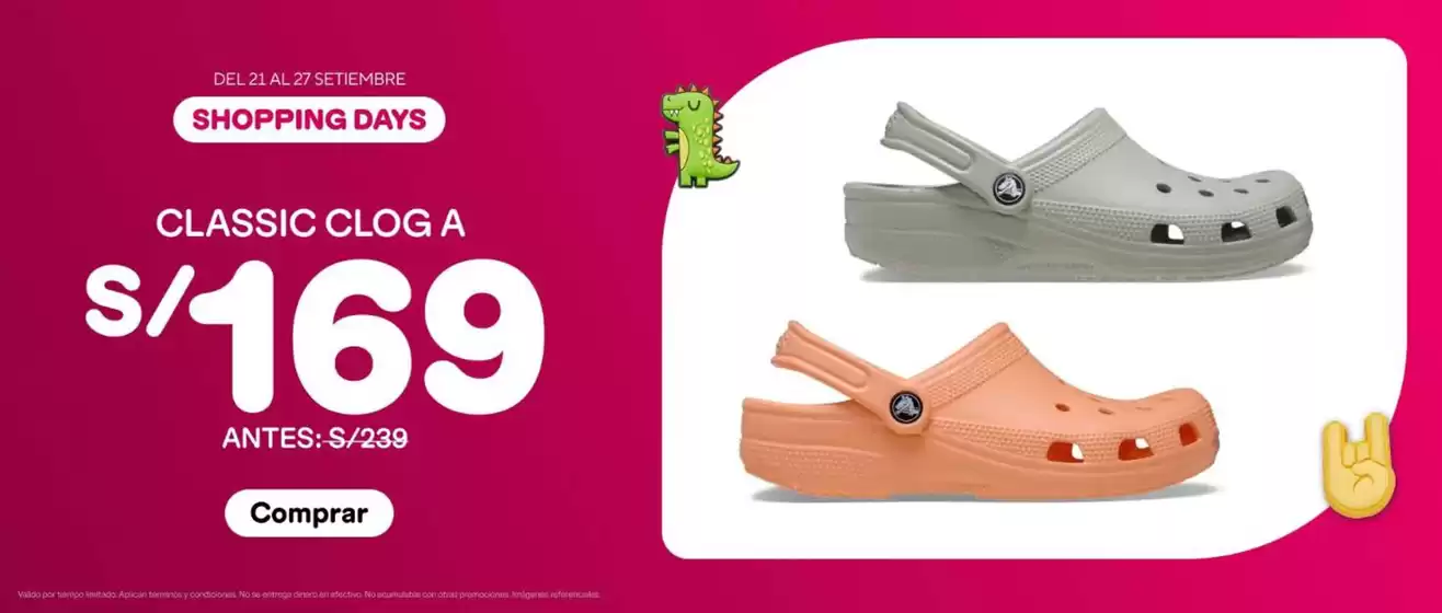 Catálogo Crocs | Shopping Days | 2026-09-22T00:00:00.000Z - 2026-09-27T00:00:00.000Z