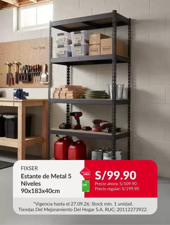 Catálogo Sodimac | Ofertas principales para todos los cazadores de gangas | 2026-09-22T00:00:00.000Z - 2026-09-27T00:00:00.000Z