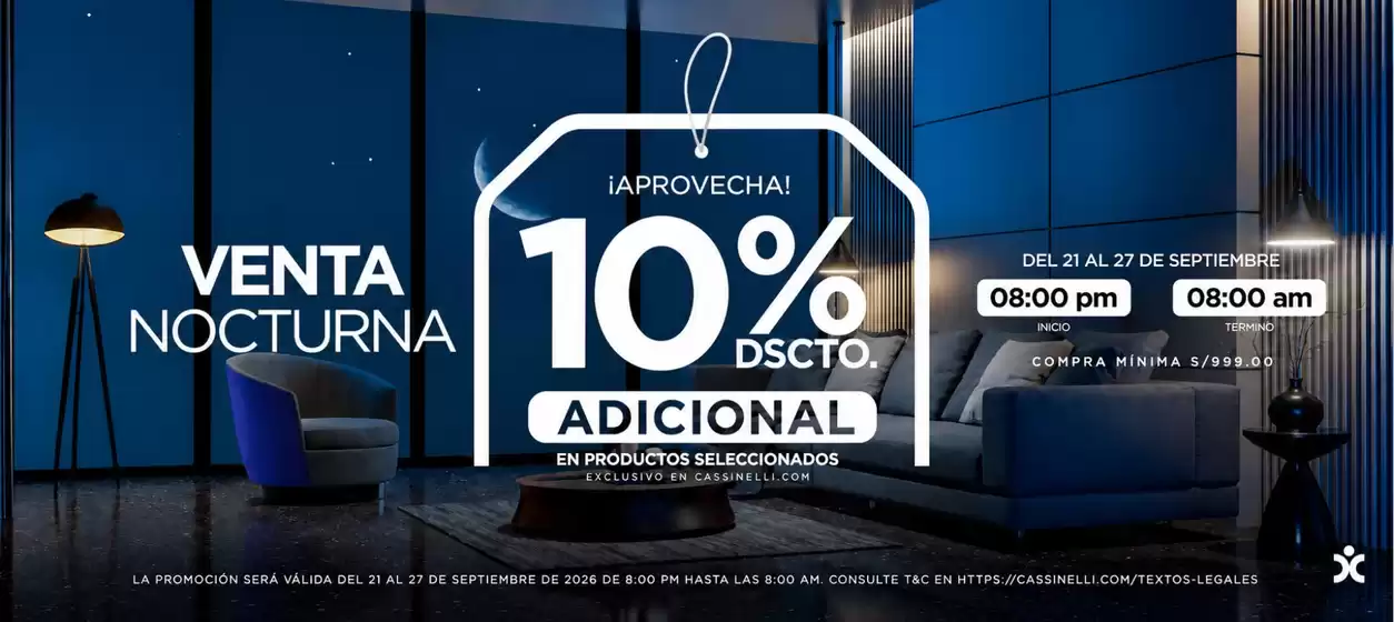 Catálogo Cassinelli | Ofertas principales para todos los cazadores de gangas | 2026-09-22T00:00:00.000Z - 2026-09-22T00:00:00.000Z