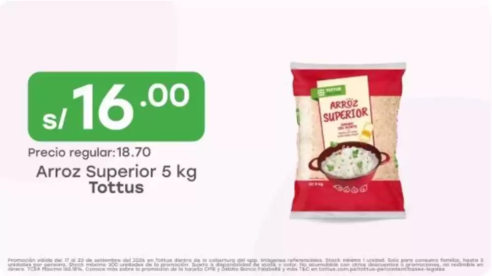 Catálogo Tottus en Illimo | Ofertas especiales para ti | 2026-09-17T00:00:00.000Z - 2026-09-23T00:00:00.000Z