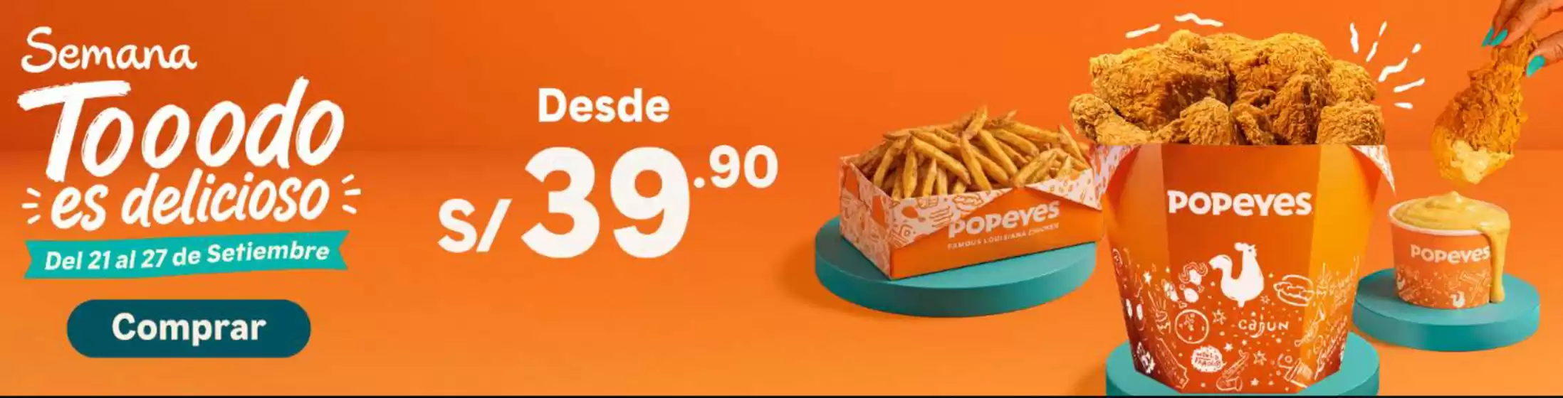 Catálogo Popeyes | Semana todo es delicioso | 2026-09-23T00:00:00.000Z - 2026-09-27T00:00:00.000Z