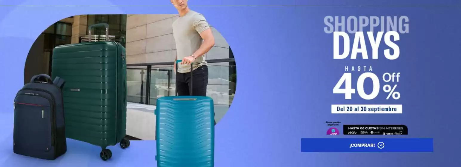 Catálogo Samsonite | Shopping Days | 2025-09-23T00:00:00.000Z - 2025-09-30T00:00:00.000Z