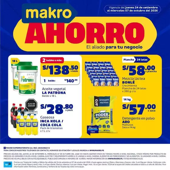 Catálogo Makro en Callao | Catálogo Makroahorro VIG #20 | 2026-09-24T00:00:00.000Z - 2026-10-07T00:00:00.000Z