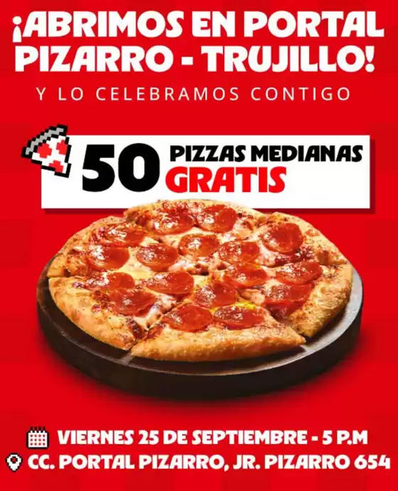 Catálogo Pizza Hut | Abrimos en portal pizarro- trujillo! | 2026-09-25T00:00:00.000Z - 2026-09-25T00:00:00.000Z