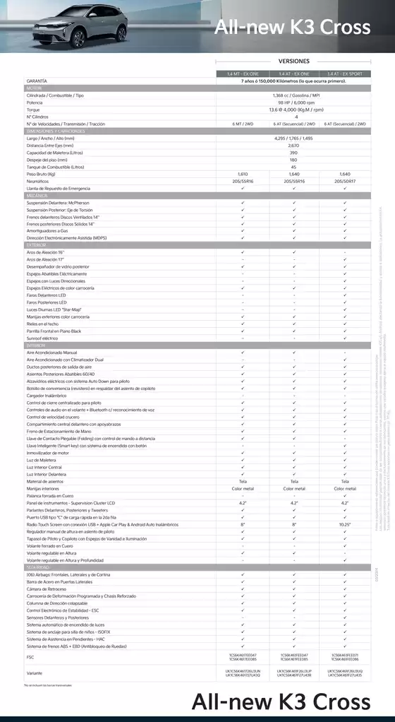 Catálogo Kia | Autos suv all new k3 cross kia peru | 2026-09-26T00:00:00.000Z - 2026-10-10T00:00:00.000Z