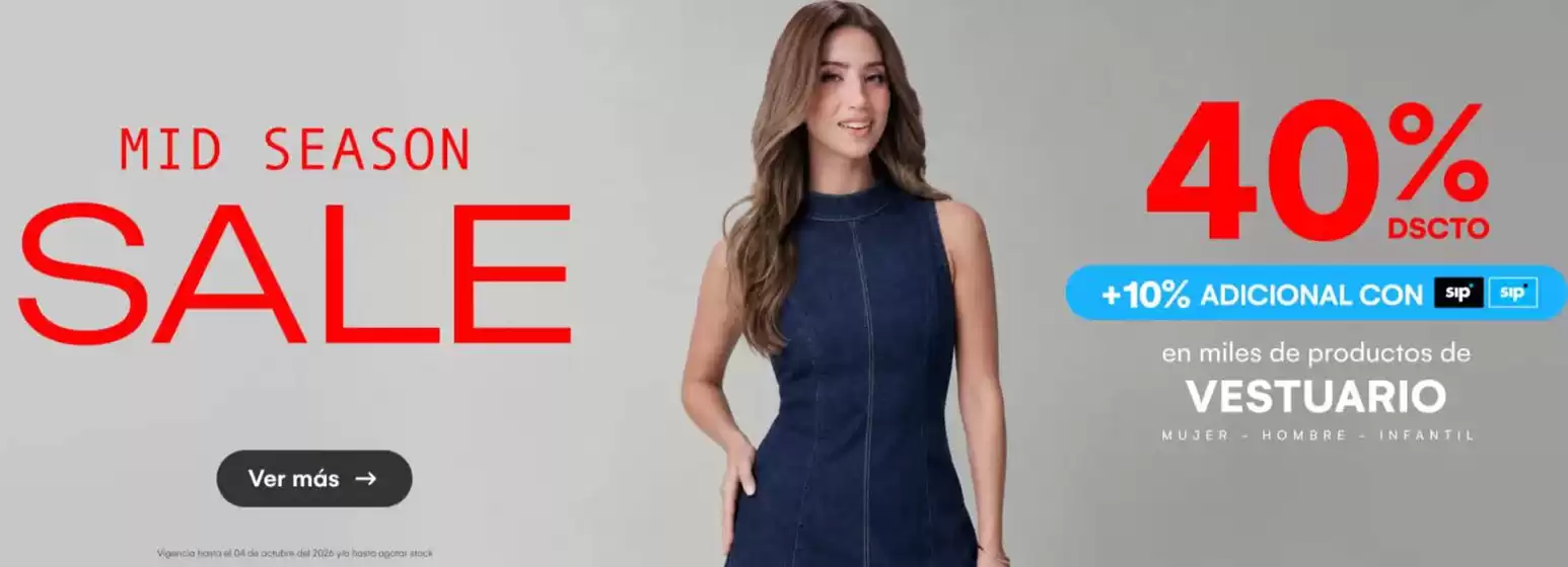 Catálogo Oechsle | Mid season sale  | 2026-09-28T00:00:00.000Z - 2026-10-04T00:00:00.000Z