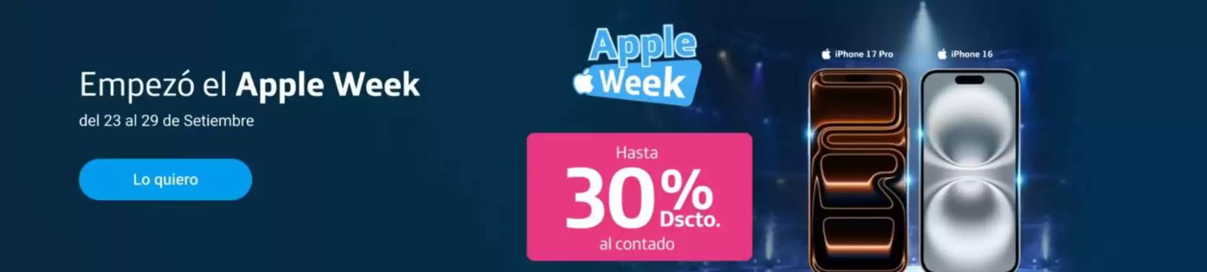 Catálogo Movistar | Empezo al apple week | 2026-09-28T00:00:00.000Z - 2026-09-29T00:00:00.000Z