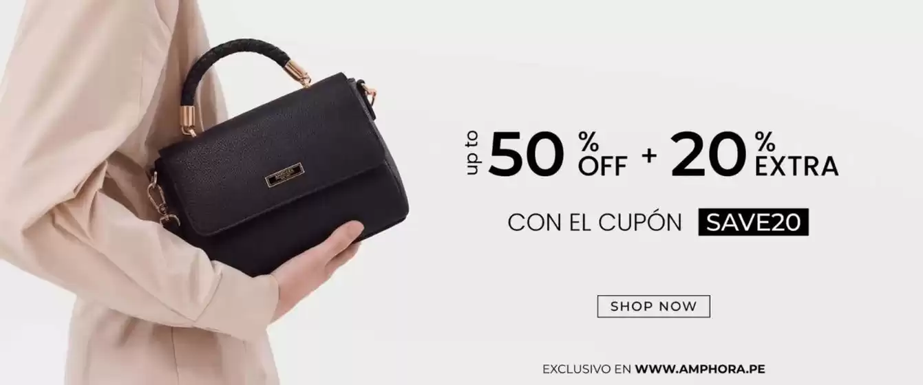 Catálogo Amphora | Up to 50%off + 20%off extra | 2026-09-28T00:00:00.000Z - 2026-10-31T00:00:00.000Z