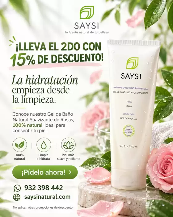 Catálogo Saysi | Lleva el 2do con 15%de descuento  | 2026-09-29T00:00:00.000Z - 2026-10-18T00:00:00.000Z