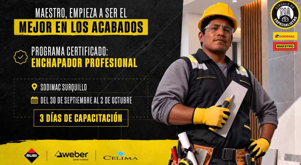 Catálogo Sodimac Constructor | Maestrp empieza a ser el mejor en los acabados | 2026-09-30T00:00:00.000Z - 2026-10-02T00:00:00.000Z
