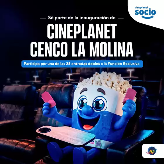 Catálogo CinePlanet | Cineplanet cenco la molina  | 2026-09-30T00:00:00.000Z - 2026-10-15T00:00:00.000Z