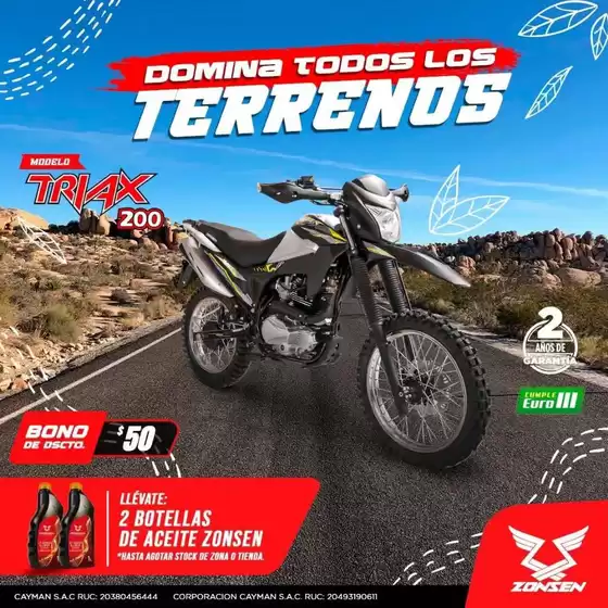 Catálogo Zongshen | Ofertas especiales atractivas para todos | 2026-09-30T00:00:00.000Z - 2026-10-14T00:00:00.000Z
