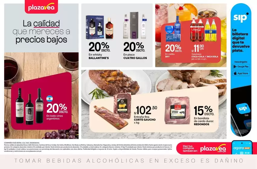 Catálogo Plaza Vea | AVISO TIENDAS SELECCIONADAS 5 | 2026-09-30T00:00:00.000Z - 2026-10-02T00:00:00.000Z