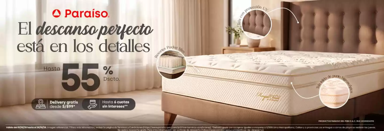 Catálogo Paraiso del Perú | El descanso perfecto esta en los detalles | 2026-10-02T00:00:00.000Z - 2026-10-26T00:00:00.000Z