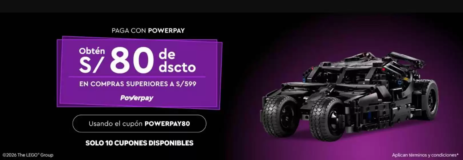 Catálogo LEGO | Paga con Powepay | 2026-10-02T00:00:00.000Z - 2026-10-31T00:00:00.000Z