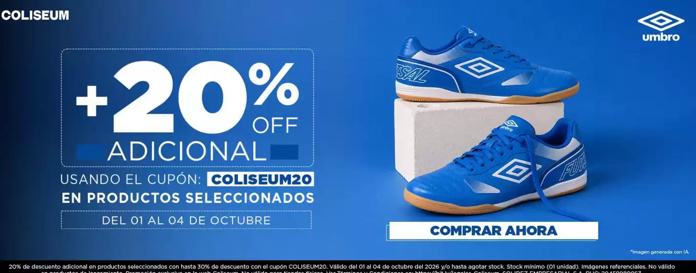 Catálogo Umbro | +20%off adicional  | 2026-10-02T00:00:00.000Z - 2026-10-04T00:00:00.000Z