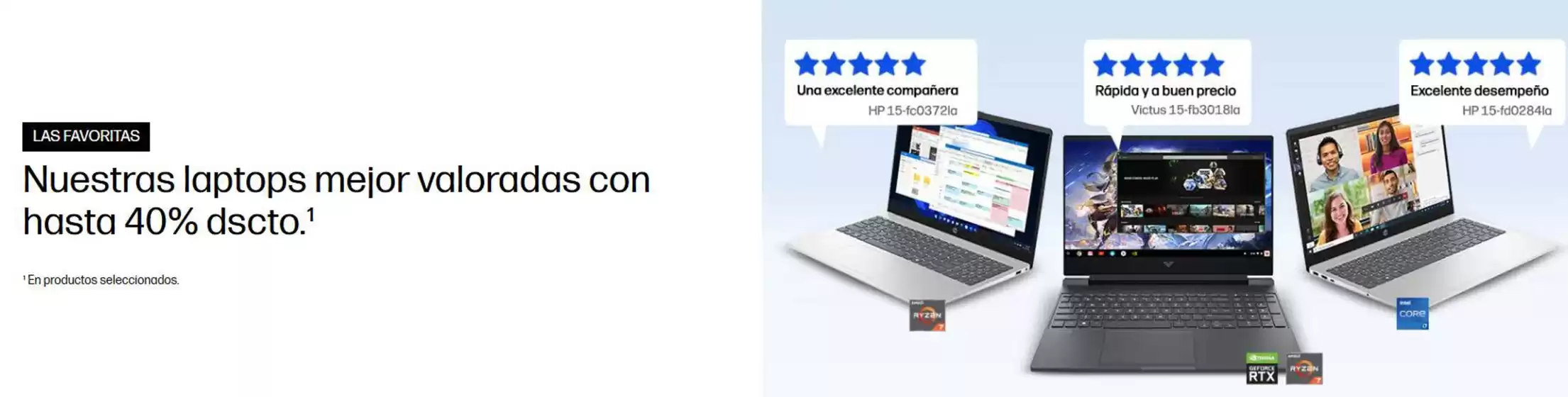 Catálogo HP | Nuestras laptops mejor valorados con hasta 40%dscto | 2026-10-02T00:00:00.000Z - 2026-10-31T00:00:00.000Z