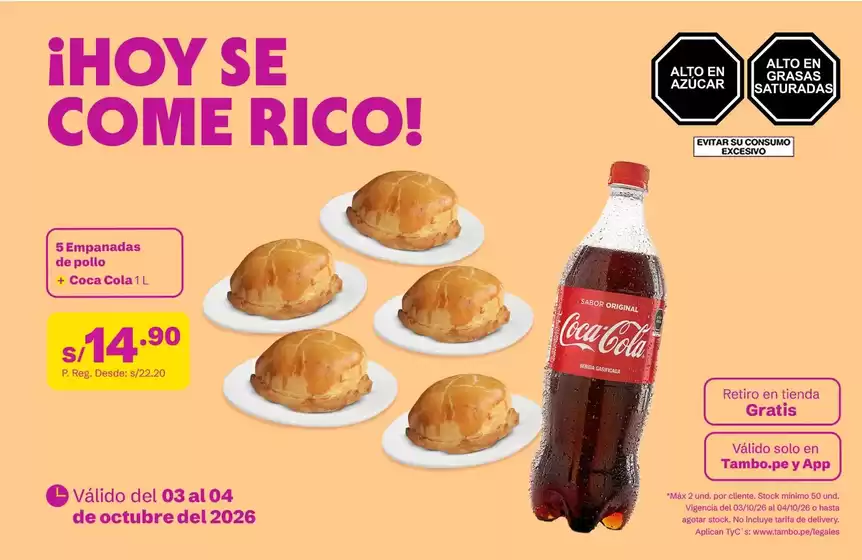 Catálogo Tambo | Gran variedad de ofertas | 2026-10-03T00:00:00.000Z - 2026-10-04T00:00:00.000Z