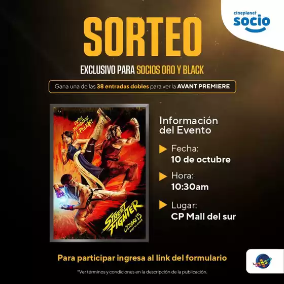Catálogo CinePlanet | Sorteo  | 2026-10-05T00:00:00.000Z - 2026-10-10T00:00:00.000Z