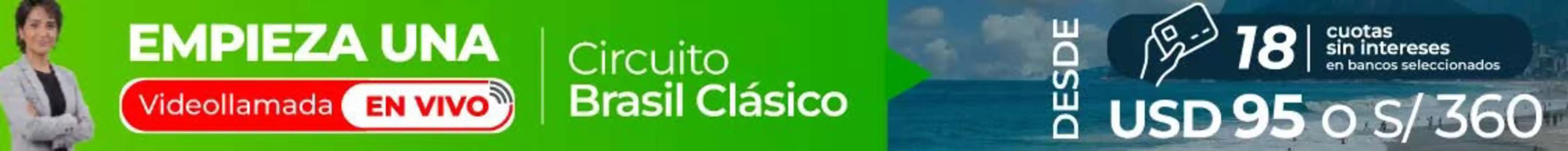 Catálogo Viajes Falabella | Cicuito brasil clasico | 2026-10-05T00:00:00.000Z - 2026-10-31T00:00:00.000Z