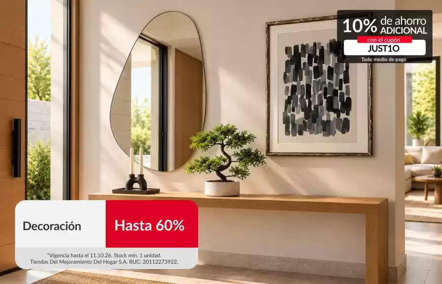 Catálogo Sodimac en Huacho | Descuentos y promociones | 2026-10-06T00:00:00.000Z - 2026-10-11T00:00:00.000Z