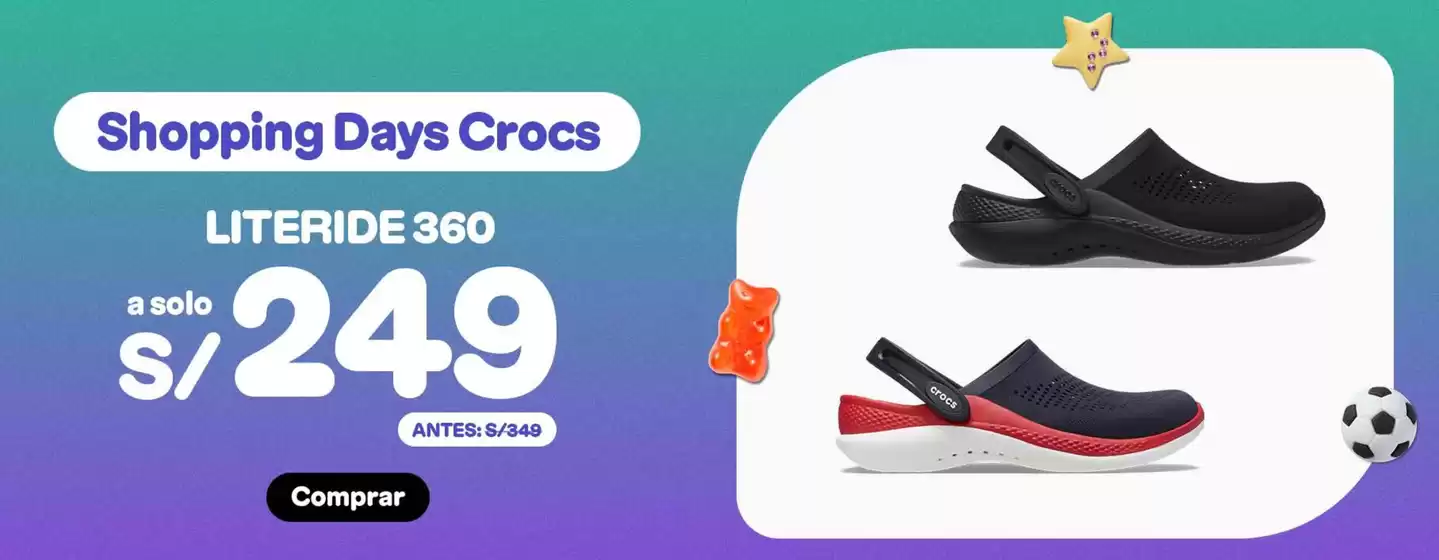 Catálogo Crocs | Shooping days crocs  | 2025-09-24T00:00:00.000Z - 2025-09-28T00:00:00.000Z