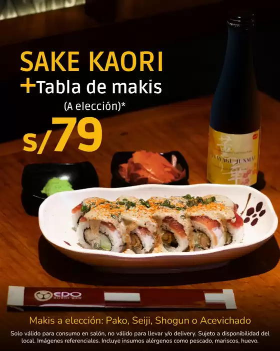 Catálogo Edo Sushi Bar | Sake kaori  | 2025-09-25T00:00:00.000Z - 2025-09-30T00:00:00.000Z
