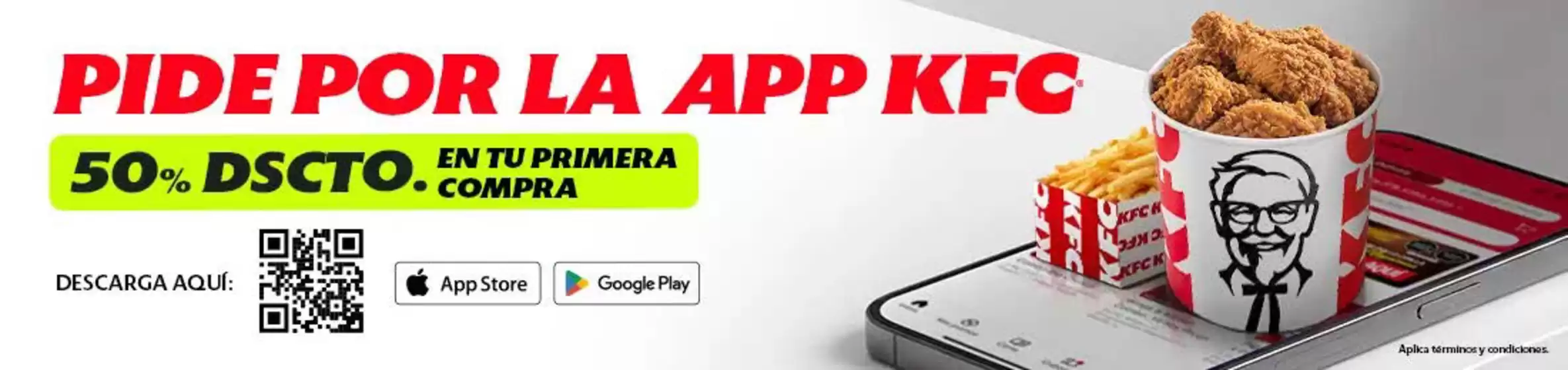Catálogo KFC | Pide por la app KFC | 2026-10-07T00:00:00.000Z - 2026-11-30T00:00:00.000Z