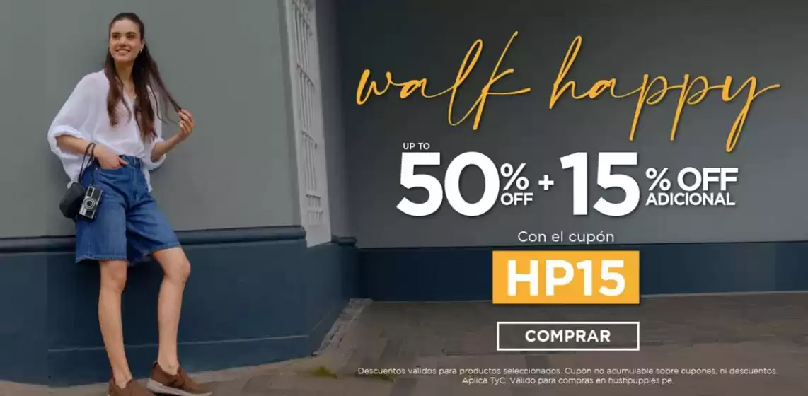 Catálogo Hush Puppies | Walk Happy | 2026-10-07T00:00:00.000Z - 2026-10-31T00:00:00.000Z