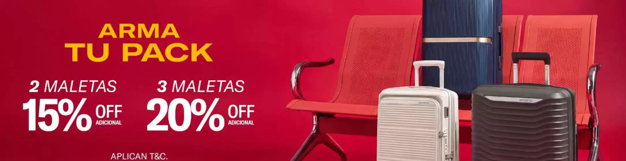 Catálogo Samsonite | Arma tu pack | 2026-10-07T00:00:00.000Z - 2026-10-31T00:00:00.000Z