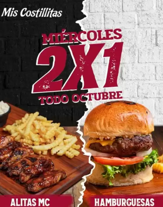 Catálogo Mis Costillitas | Miercoles 2x1 | 2026-10-08T00:00:00.000Z - 2026-10-31T00:00:00.000Z