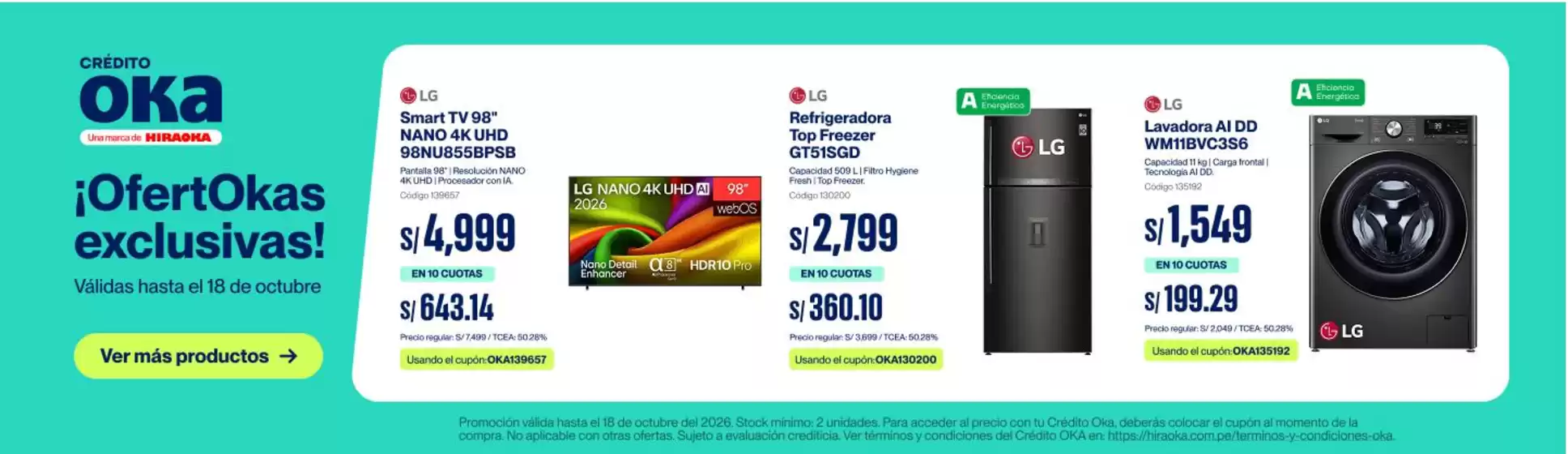 Catálogo Hiraoka | Gangas exclusivas | 2026-10-12T00:00:00.000Z - 2026-10-18T00:00:00.000Z