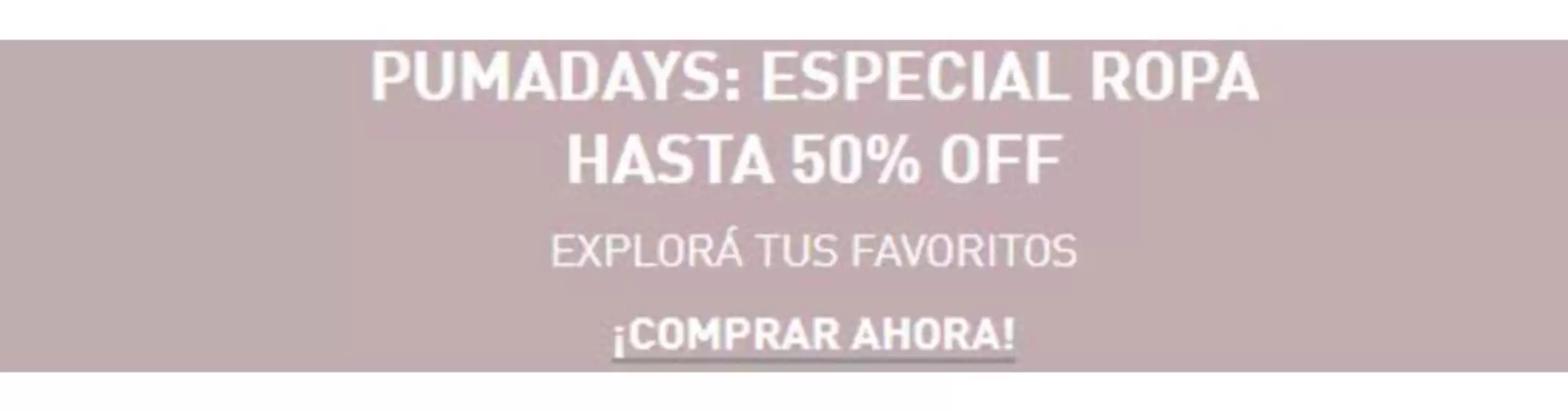 Catálogo Puma | Pumadays | 2026-10-12T00:00:00.000Z - 2026-10-31T00:00:00.000Z