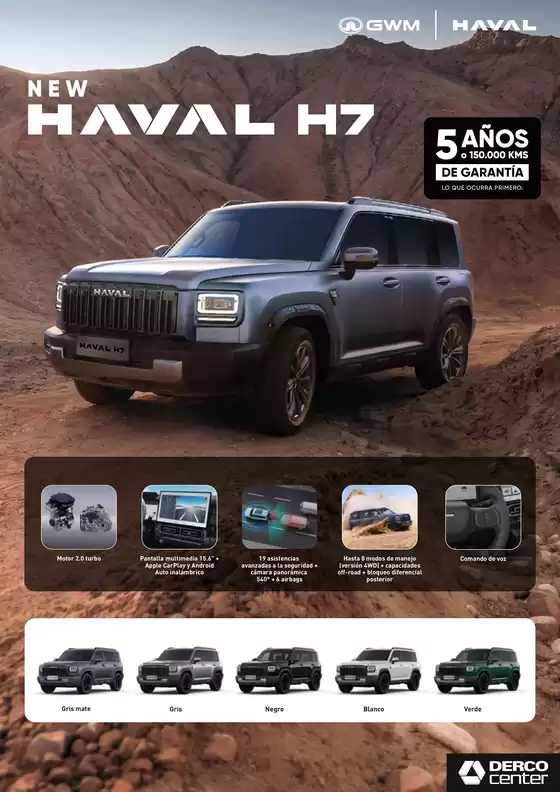 Catálogo Great Wall en Chiclayo | Ficha tecnica h7 gasolina | 2026-10-13T00:00:00.000Z - 2026-10-27T00:00:00.000Z