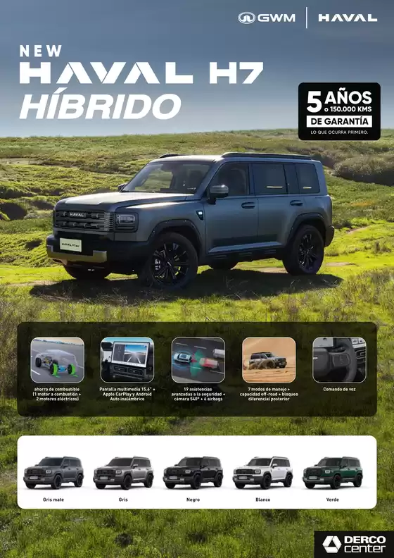 Catálogo Great Wall en Chiclayo | Ficha tecnica h7 hibrida | 2026-10-13T00:00:00.000Z - 2026-10-27T00:00:00.000Z
