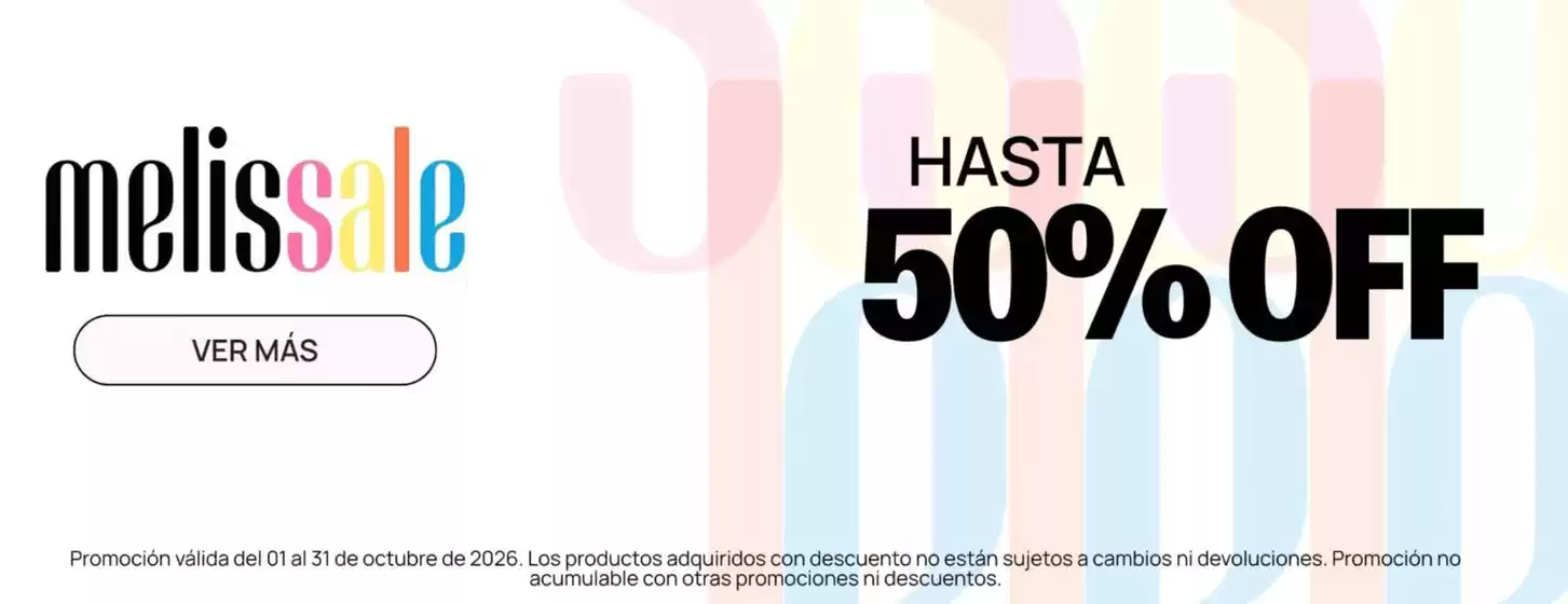 Catálogo Melissa | Hasta 50%off | 2026-10-14T00:00:00.000Z - 2026-10-31T00:00:00.000Z